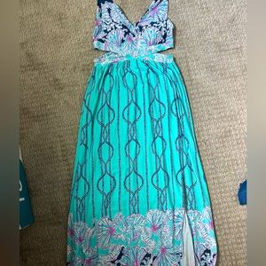 Lily maxi dress with cutouts